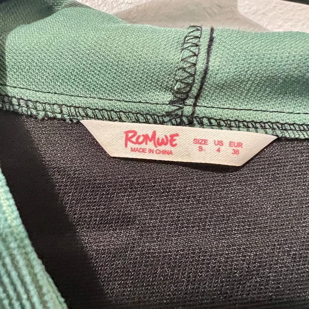 Colorblock Corduroy Hooded Shacket - Small - Picture 4 of 5